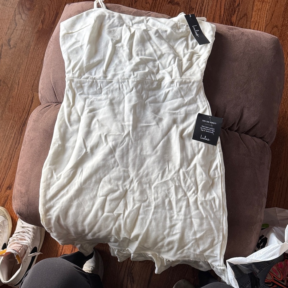 Lulu's Elegant Cream Romper
